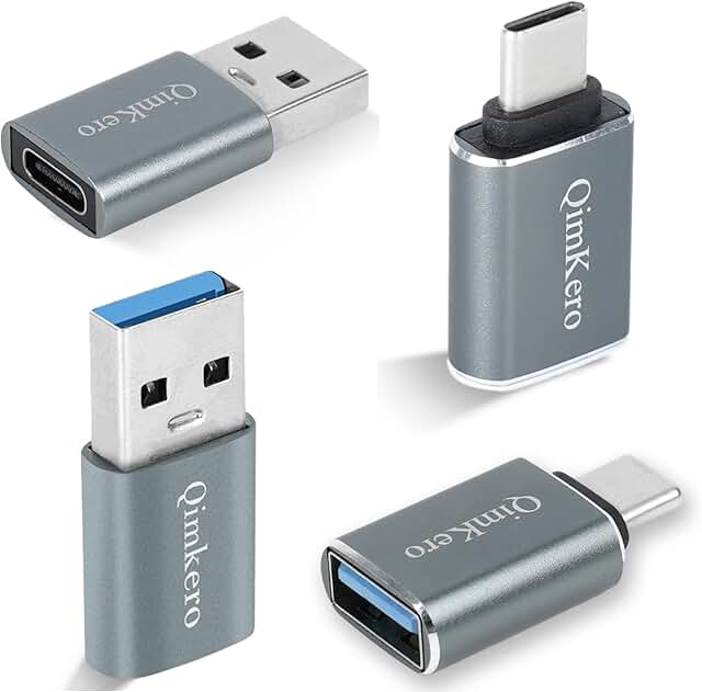 4-Pack USB C Female to A Male and OTG Adapters