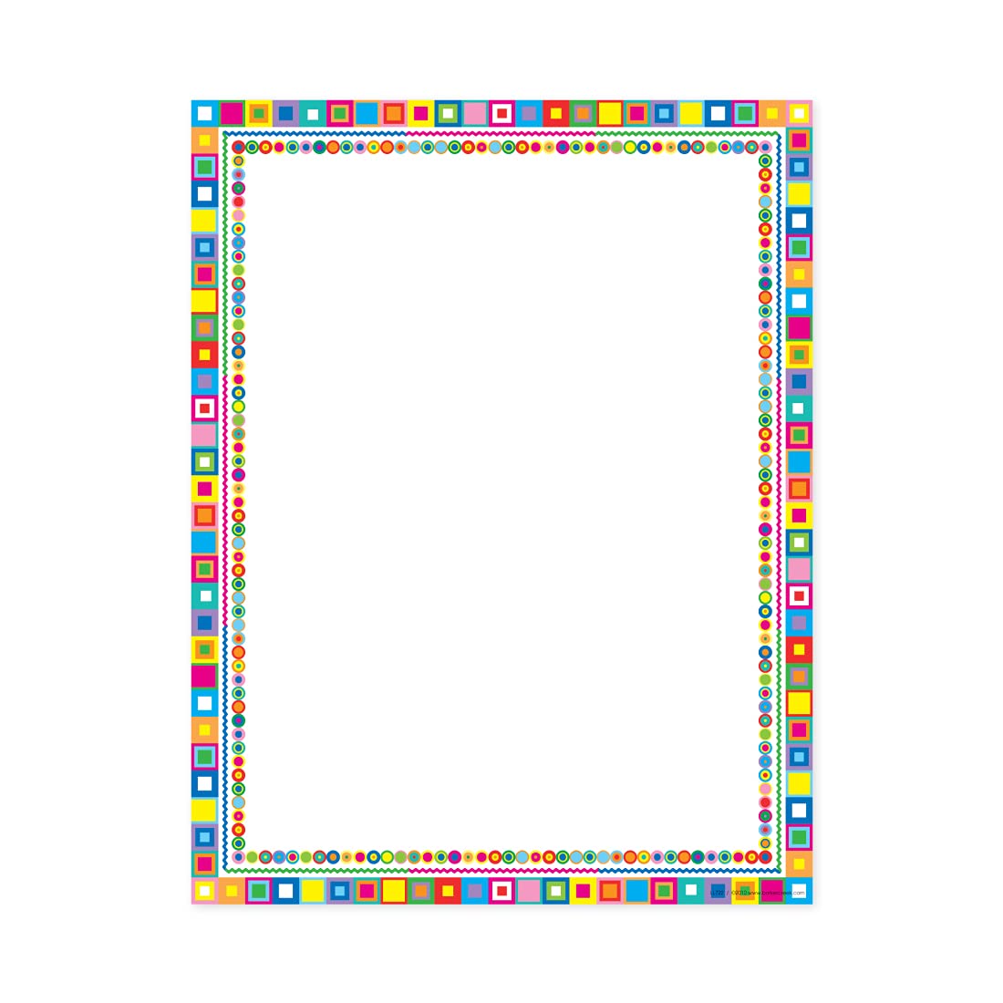 Retro Design Computer Paper, 8.5 x 11 Inches, 50 Sheets
