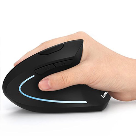 Wireless ergonomic vertical mouse with 3 DPI levels and 6 buttons