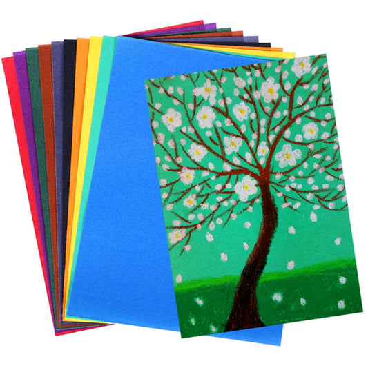 10 Colorful Sparkly Sandpaper Sheets for Crafts