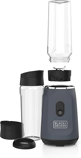 Ice crush single serve blender with two jars