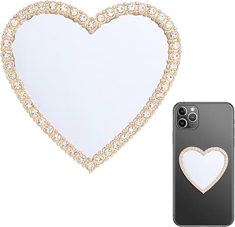 Diamond Bling Phone Mirror and Charm Sticker