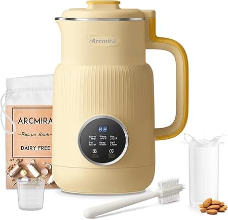 Nut Milk Maker for Almond, Oat, Soy, Coconut, and Plant-Based Beverages