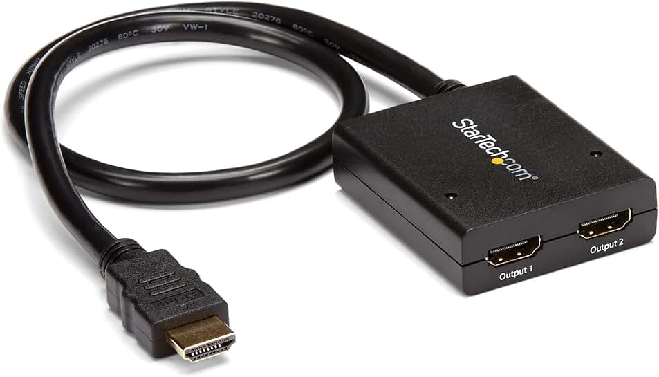 4K HDMI Splitter 1 In 2 Out with Cables