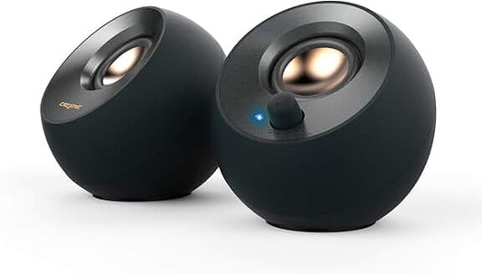 Minimalist USB-C Desktop Speakers with AUX and 8W Power