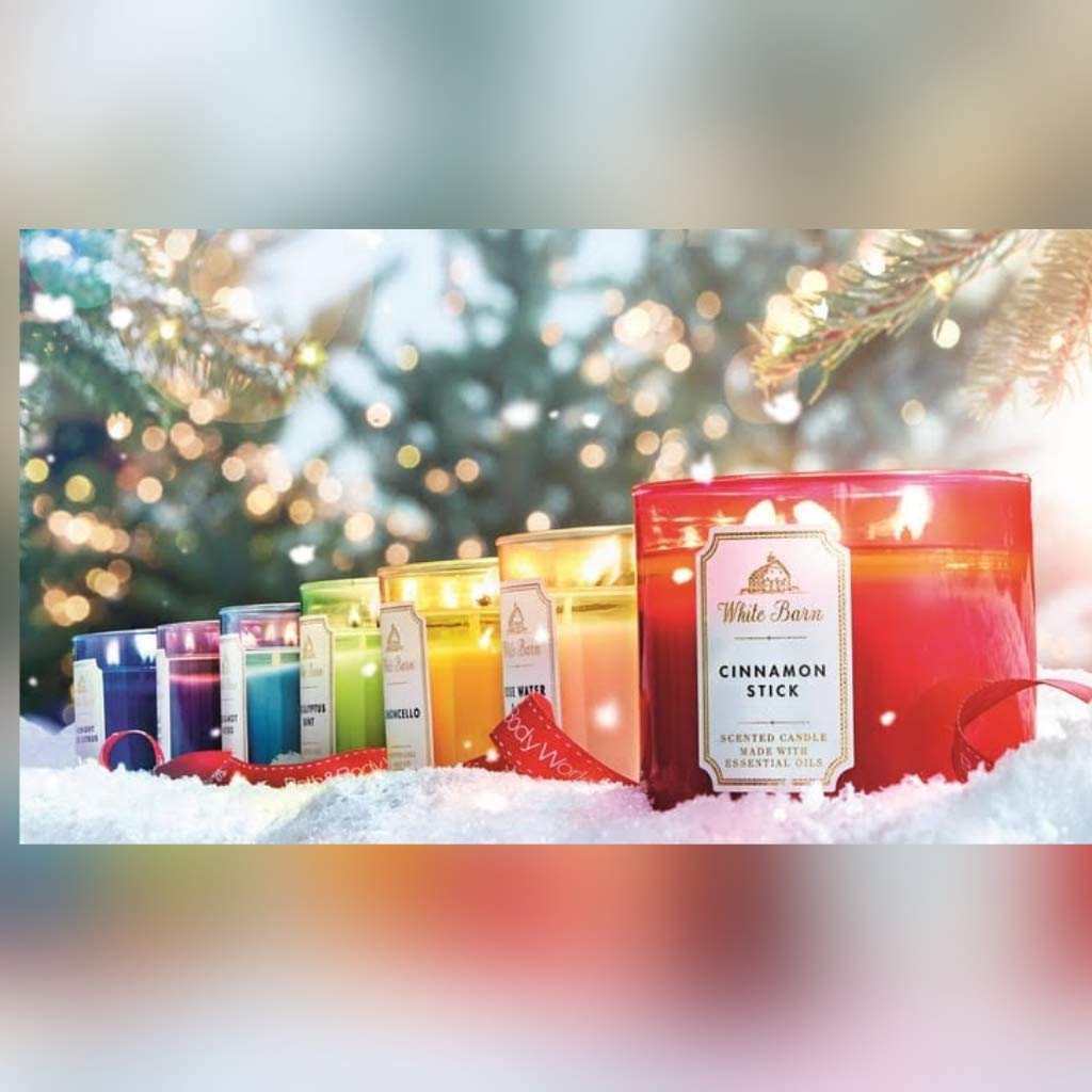 Marshmallow side Candle  3 Wick Jar from Bath and Body