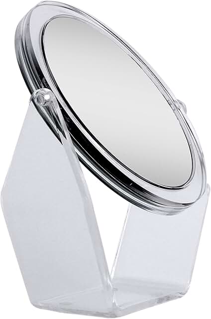 Two-Sided Swivel Acrylic Makeup Mirror for Bedroom and Bathroom