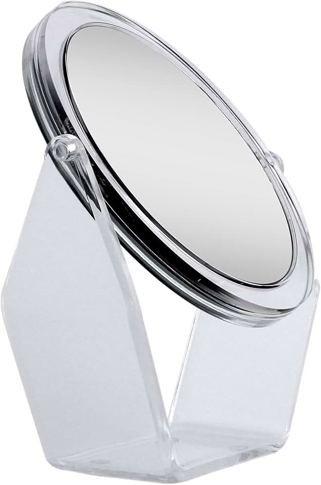 Two-Sided Swivel Acrylic Makeup Mirror for Bedroom and Bathroom