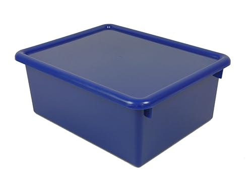 Blue Romanoff Stowaway Letter Box with Lid, 13x10.5x5