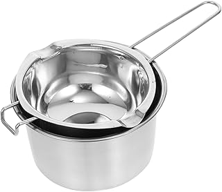 Stainless steel double boiler for melting and warming