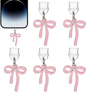 Pink Bow Dust Plug Set for Type-C Devices