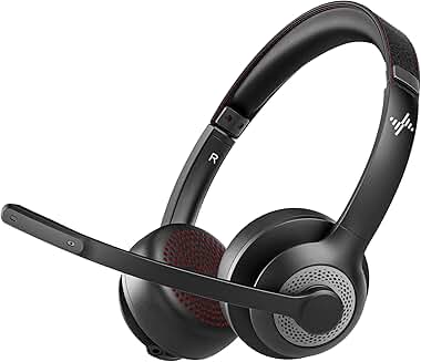 Wireless Bluetooth Headset with Noise Cancelling Microphone