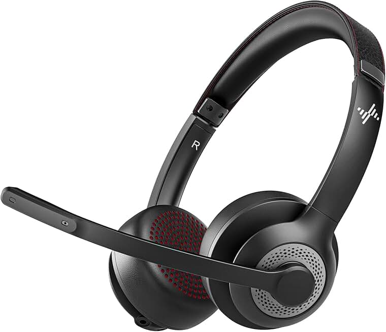 Wireless Bluetooth Headset with Noise Cancelling Microphone