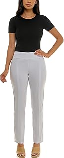 Women's Slim Leg Pull-On Pant in White, Size 10