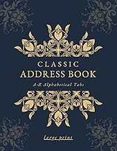 Large Print Address Book with A-Z Tabs