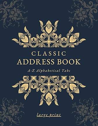 Large Print Address Book with A-Z Tabs