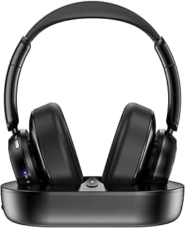Wireless TV Headphones with Long Range and 35-Hour Play