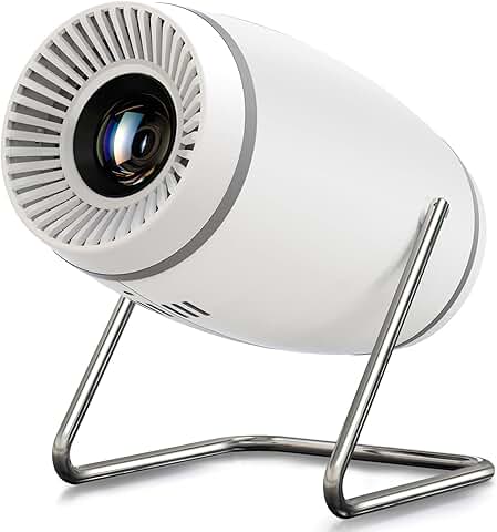 Mini Portable Projector with WiFi, Bluetooth, 4K Support