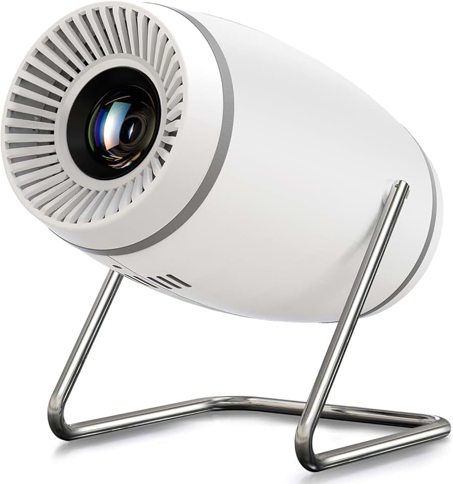 Mini Portable Projector with WiFi, Bluetooth, 4K Support