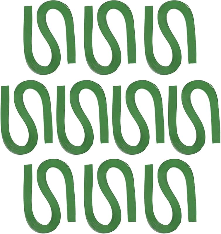 1200 Dark Green Quilling Paper Strips for Crafts