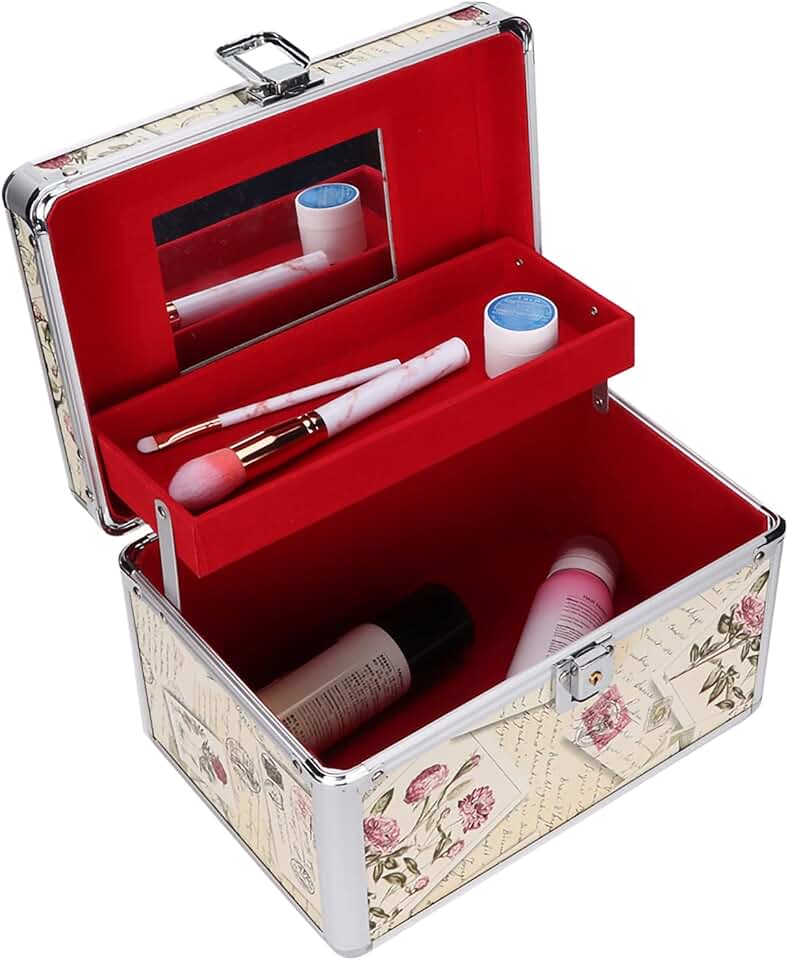Portable Makeup Storage and Organizer Case
