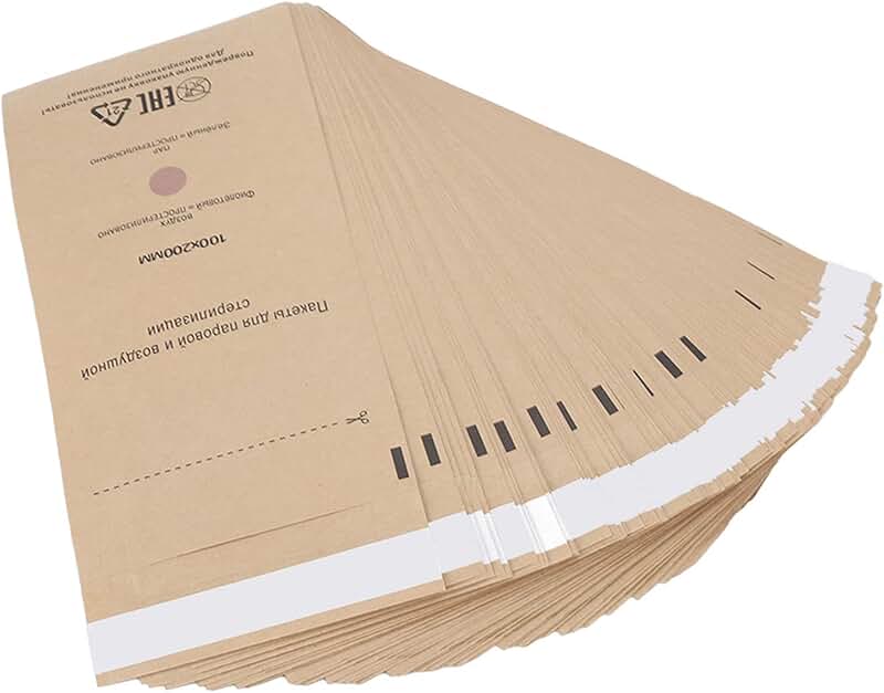 100 Disposable Autoclave Bags for Sterilizing Tools