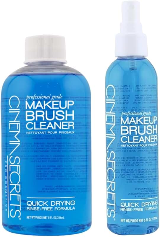 Makeup Brush Cleaner Set with Spray Bottles