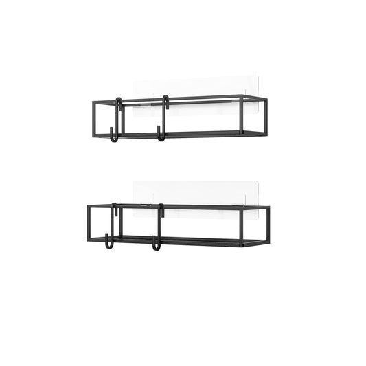 Cubiko Shower Bin Caddy Set, Black