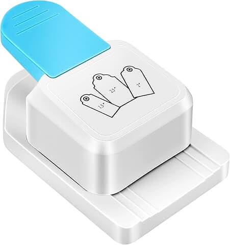 3-in-1 Craft Tag Punch for Scrapbooking and DIY Projects