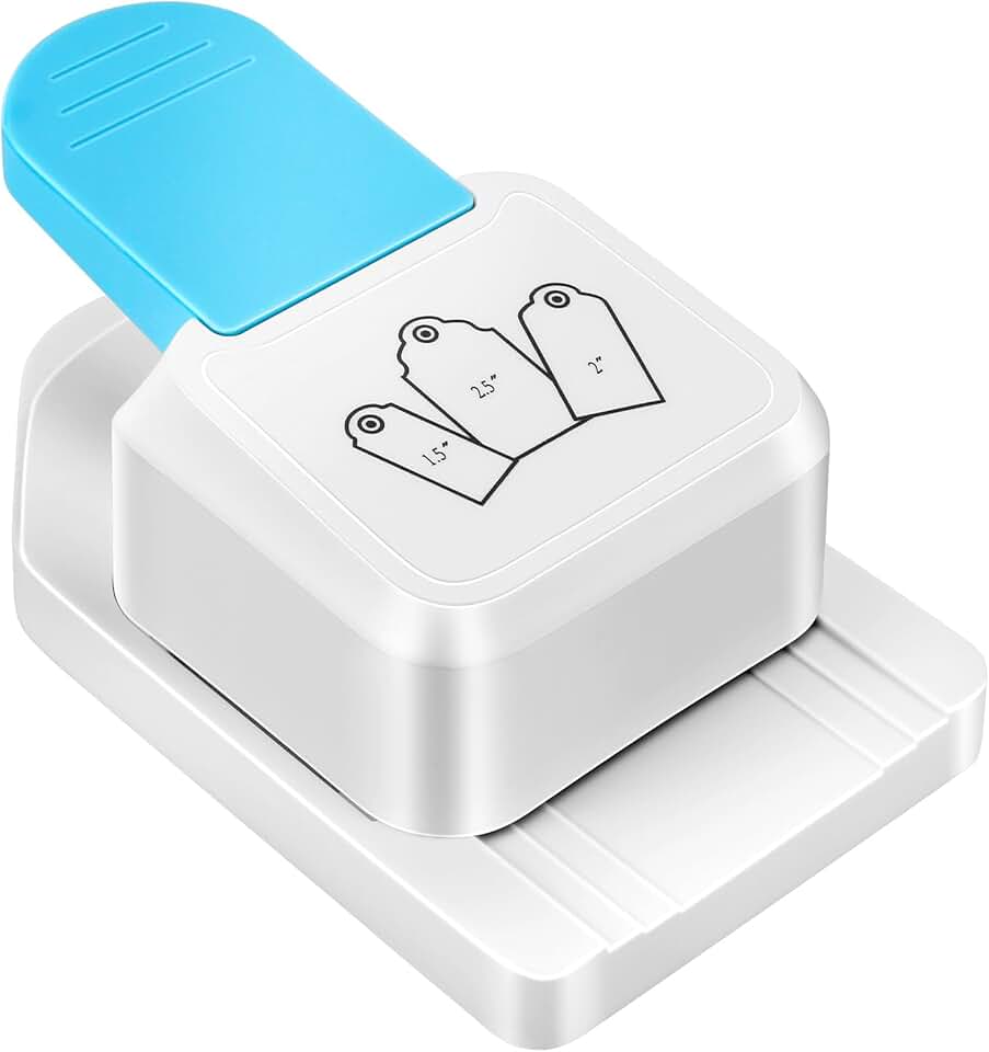 3-in-1 Craft Tag Punch for Scrapbooking and DIY Projects