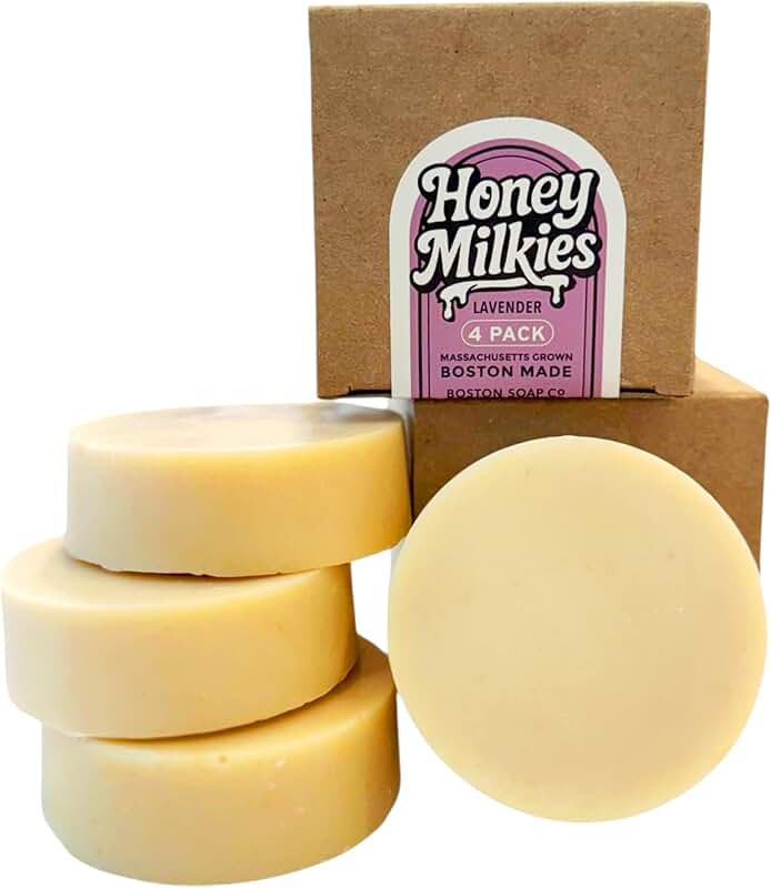 Lavender Goat Milk Soap with Tallow, 4 Bars
