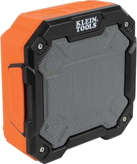 Bluetooth Jobsite Speaker with Magnet, Hook, 20-Hr Battery