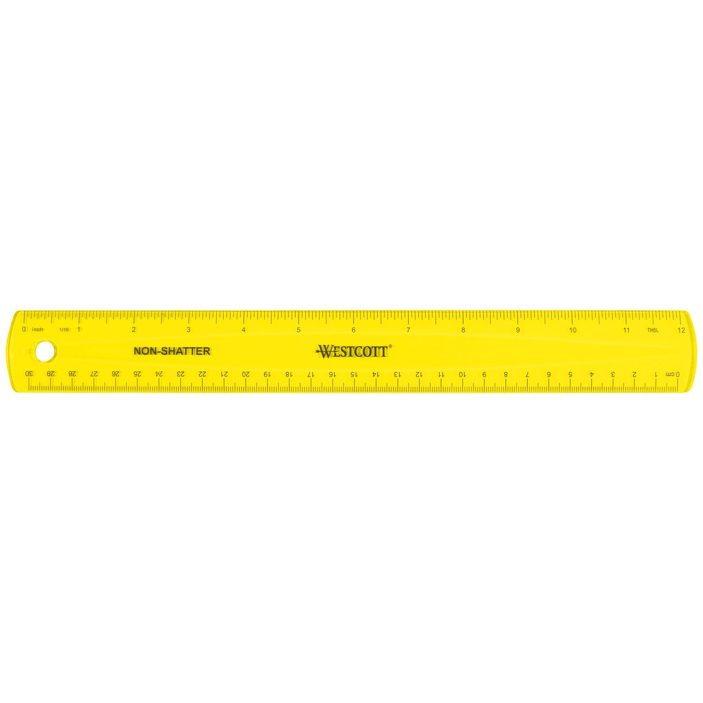 12-inch shatterproof translucent ruler