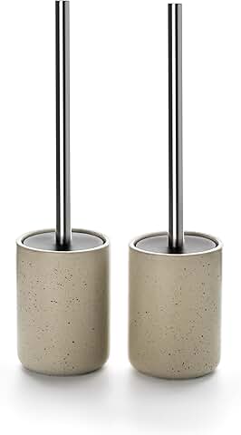 Ceramic Toilet Brush and Holder Set