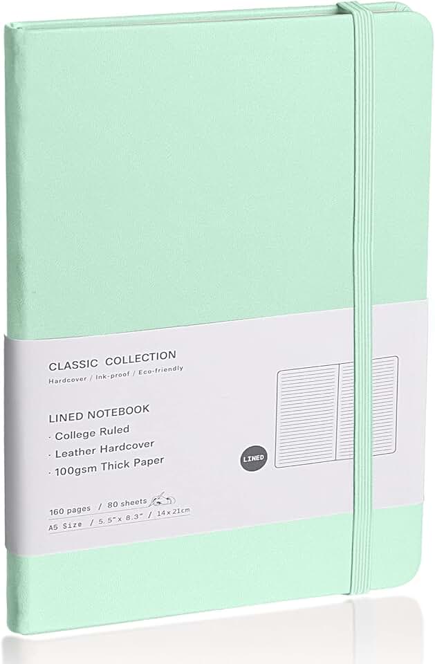Hardcover Lined Journal Notebook for Daily Writing
