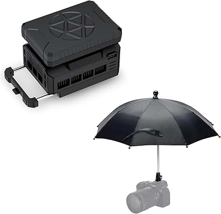 Camera Umbrella and Cooler Kit with Rechargeable Battery
