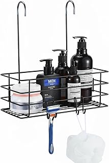 Hanging Shower Caddy with Hooks and Storage