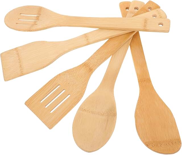 15-Piece Heat-Resistant Wooden Kitchen Utensil Set