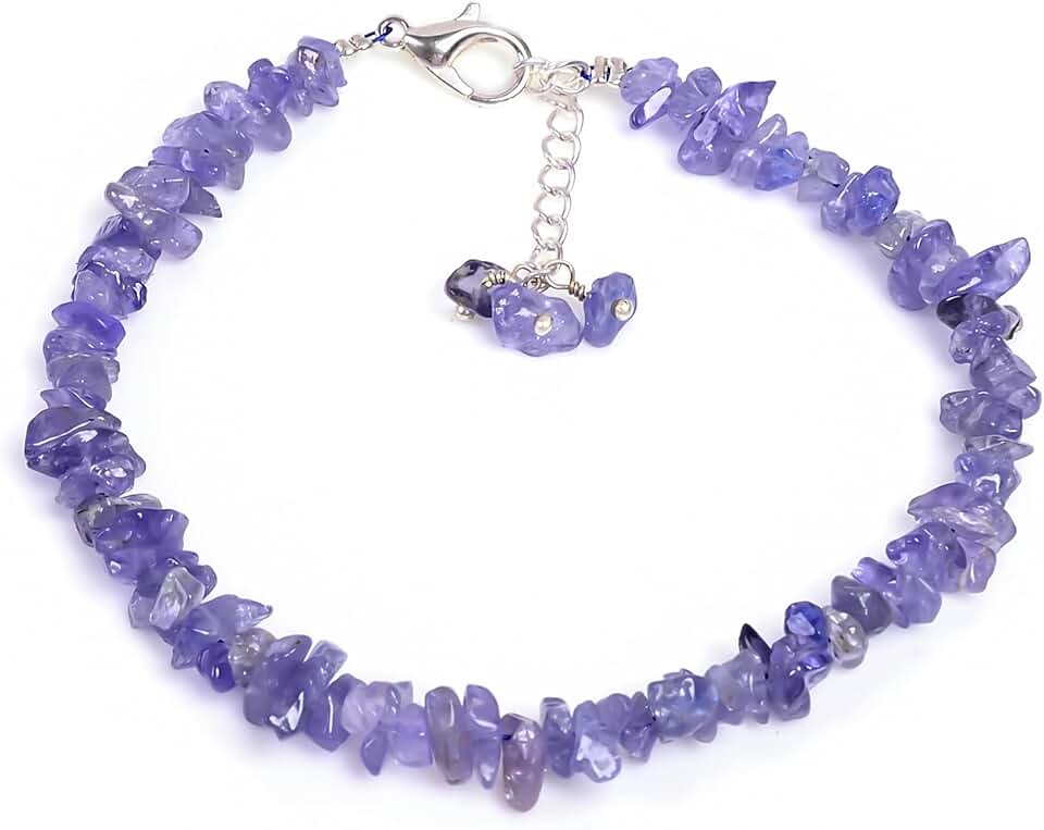 Natural Tanzanite Beaded Bracelet for Women