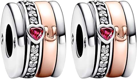 Love and Heart Silver Charms for Jewelry