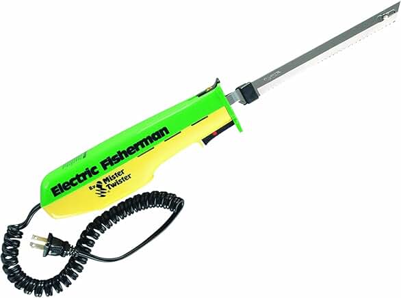 Green and yellow electric knife