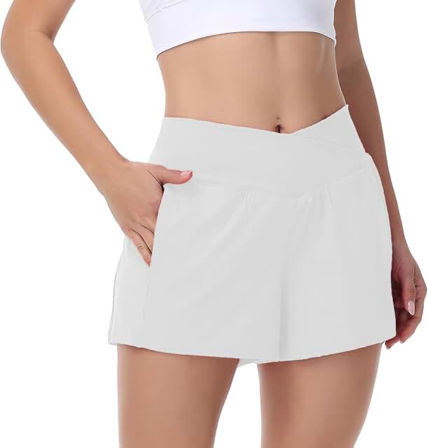 Flowy Women's Athletic Shorts for Workout and Yoga