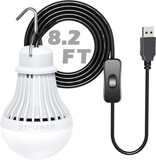 Portable 5V 5W LED Camping Light with Switch