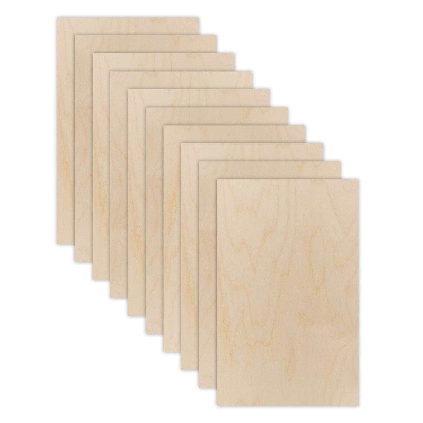 10 Pack Baltic Birch Plywood 3mm 12x19 Unfinished Sheets