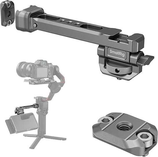 Adjustable Camera Monitor Mount with NATO Rail