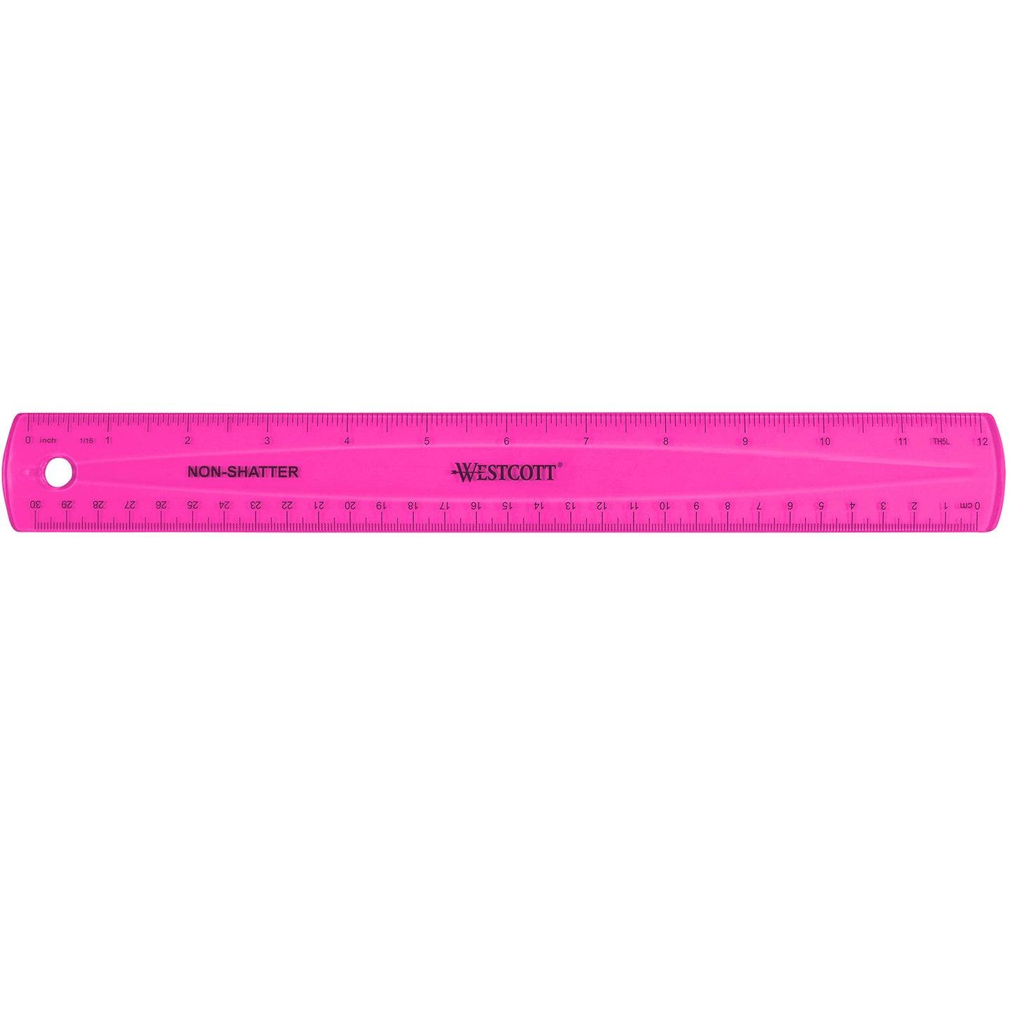 12-inch shatterproof translucent ruler