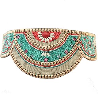 Bohemian Beaded Elastic Waist Belt for Women