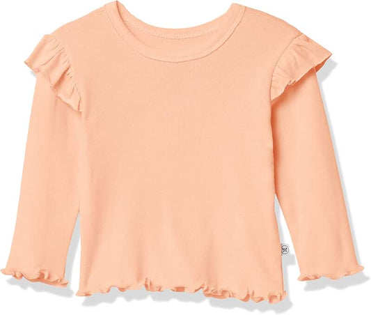 Organic Cotton Ruffle Long Sleeve T-Shirt for Newborns