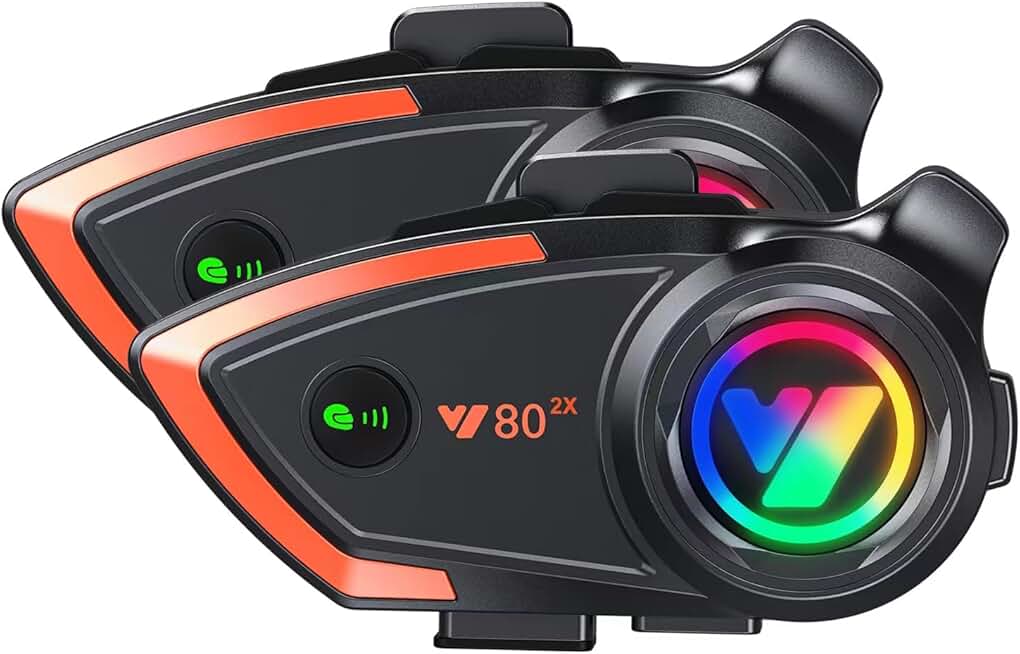 Motorcycle Helmet Bluetooth Intercom for Two Riders