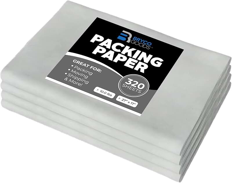 Newsprint Packing Paper Sheets for Moving, 320 Sheets